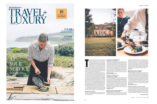 Stay n' Sip Featured in The Weekend Australian Travel + Luxury Magazine