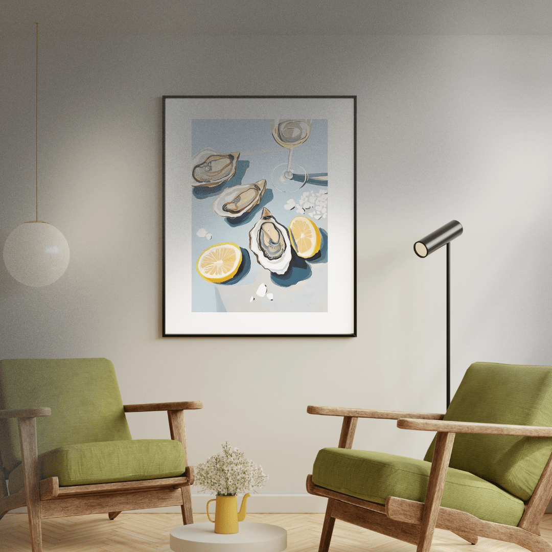 A3 Hunter Valley 'Seafood & Semillon' Poster