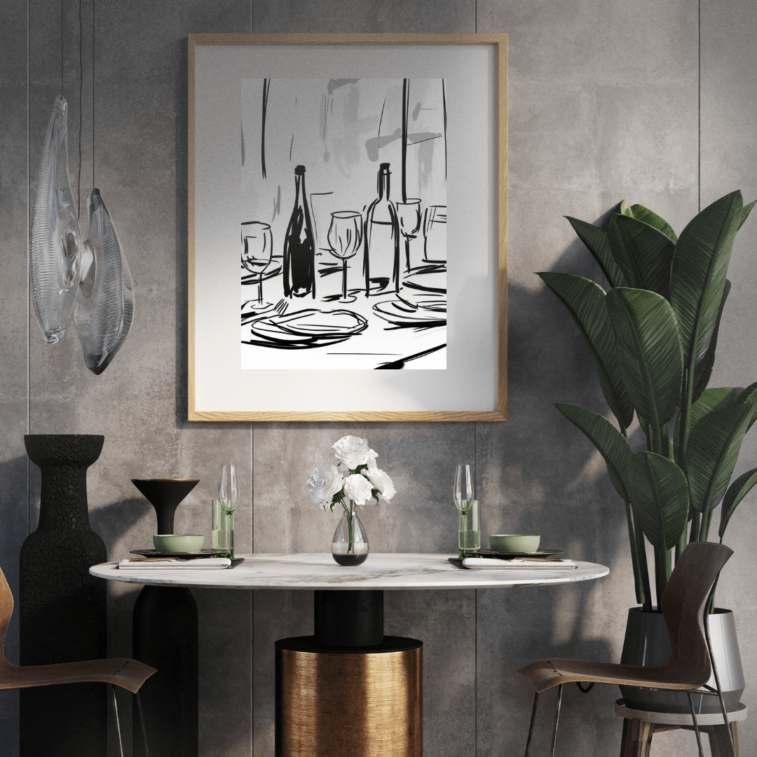 A3 Hunter Valley 'Parisian Table Wine' Poster