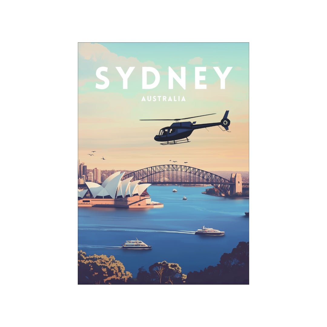 A3 Hunter Valley 'Sydney Horizon' Poster