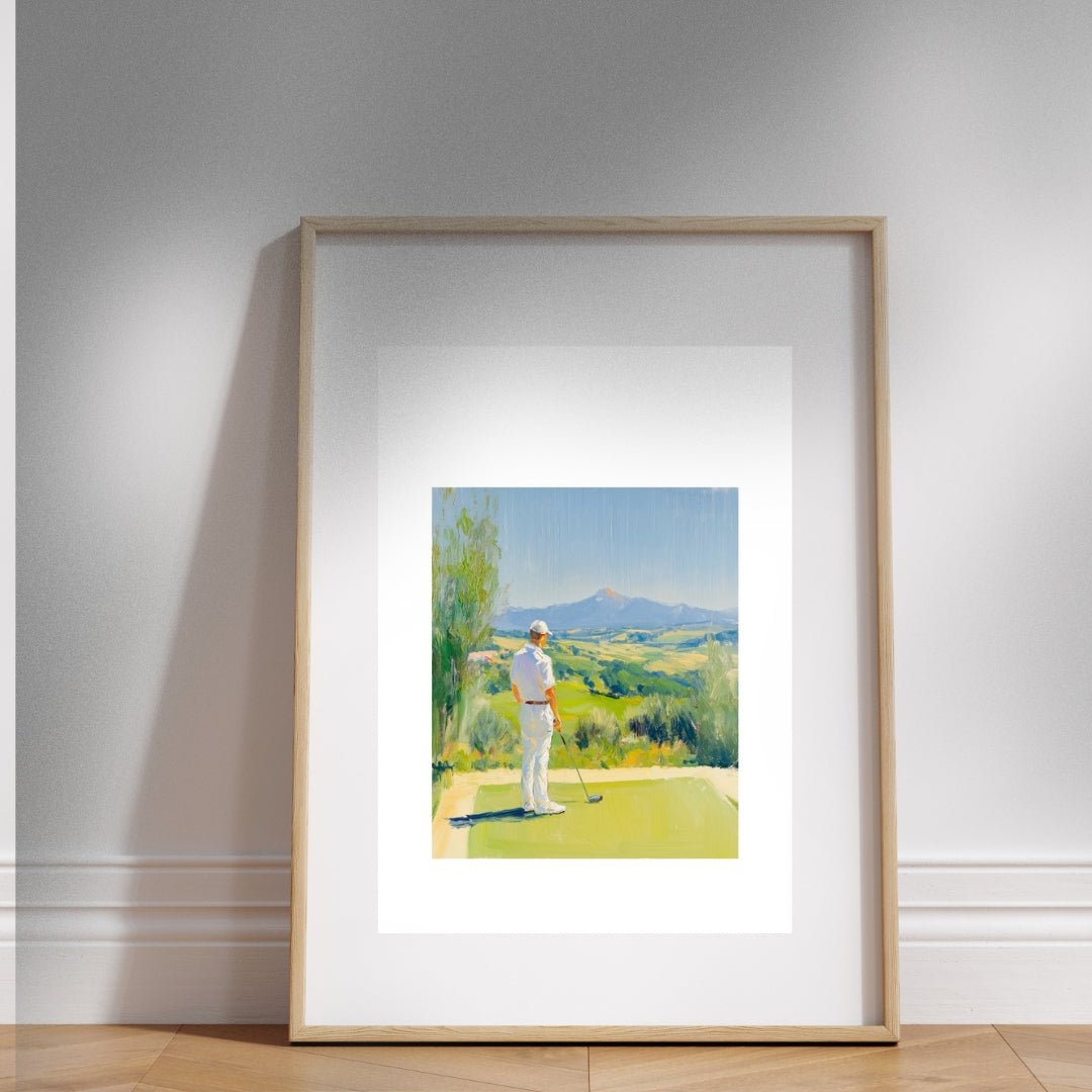 A3 'Golfer View' Poster