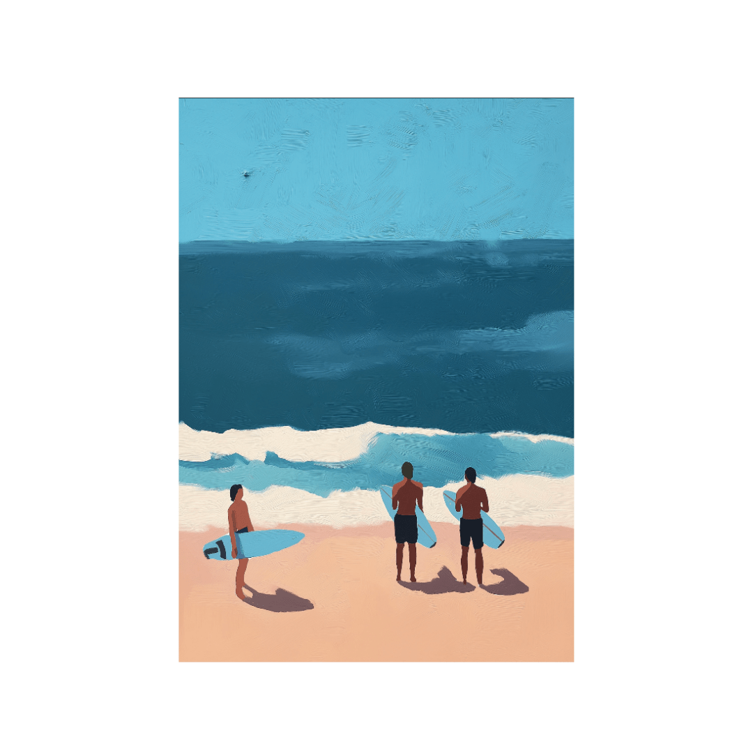 A3 Hunter Valley 'Ocean Gazers Newcastle' Poster