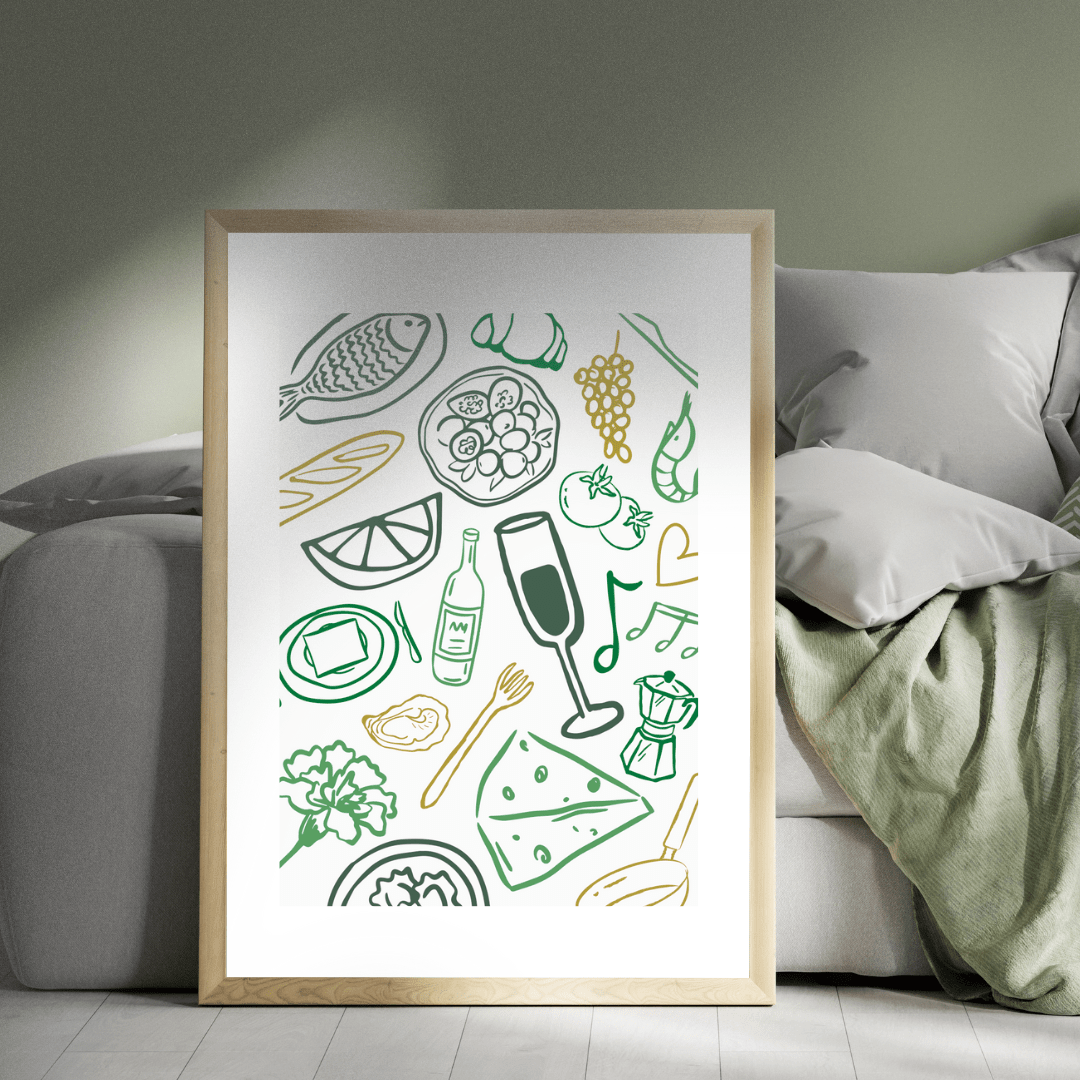 A3 Hunter Valley ' Eat Your Greens' Poster