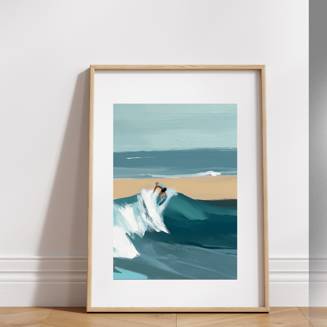 A3 Hunter Valley 'Ride the Wave Newcastle' Poster