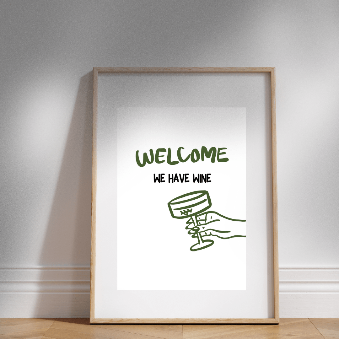 A3 Hunter Valley 'We Have Wine' Poster