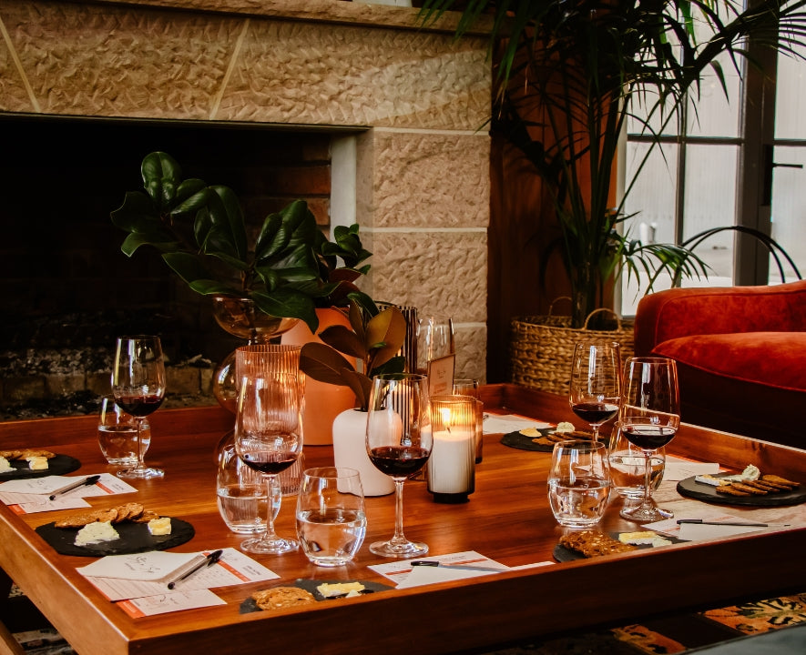 Stay n' Sip Hunter Valley Wine Tasting Table Set for Private Wine Tasting