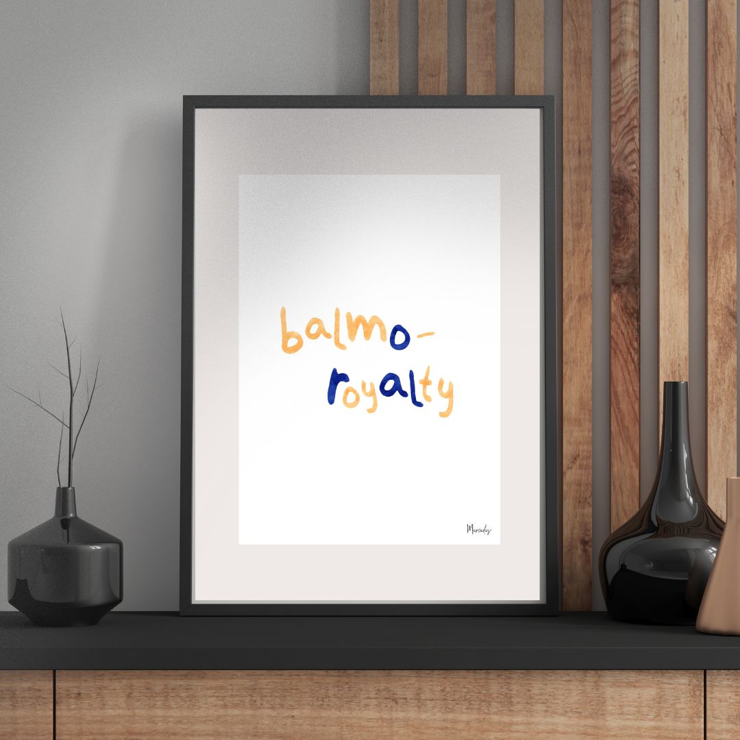 A3 Balmoral Sydney Typography Poster