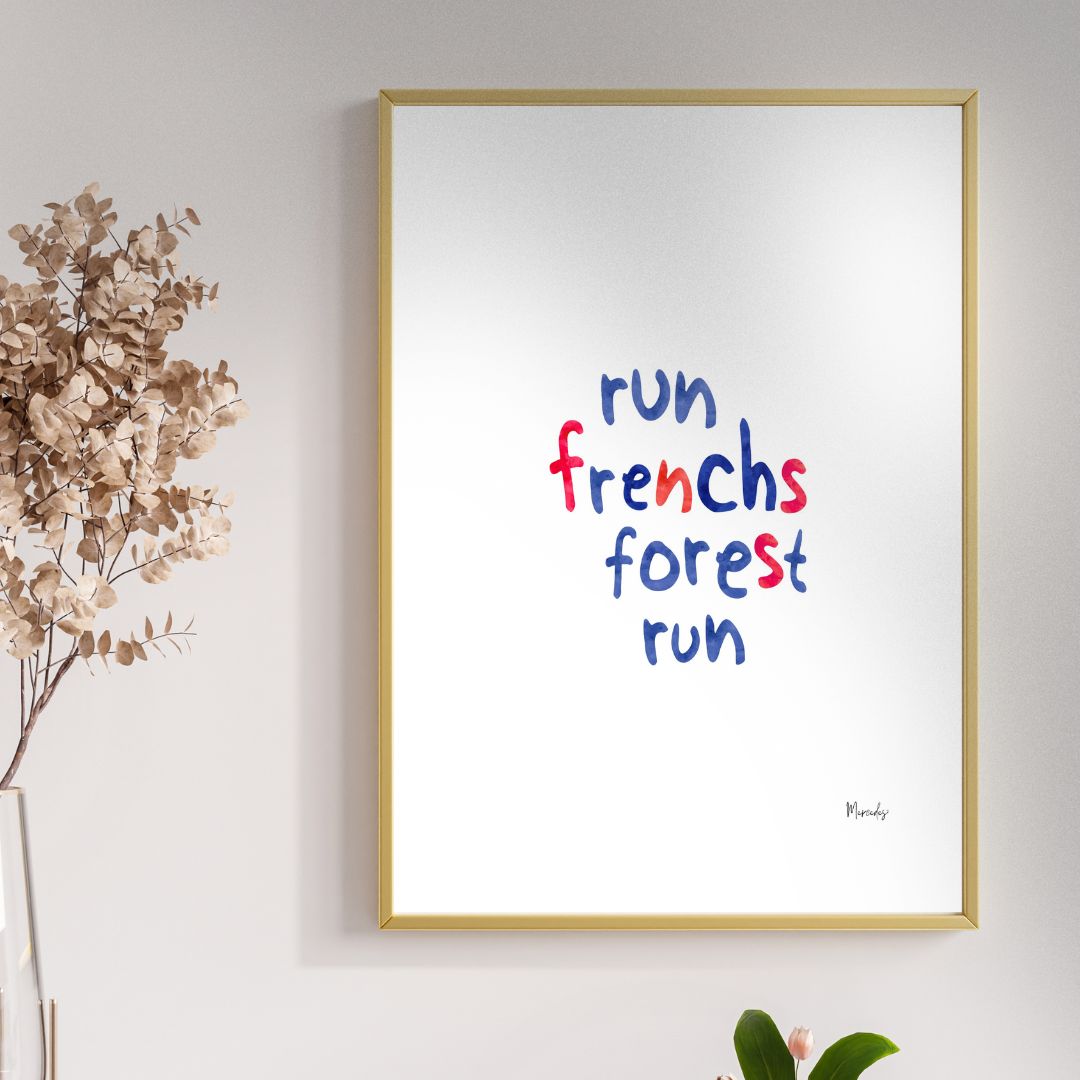 A3 Frenchs Forest Sydney Typography Poster