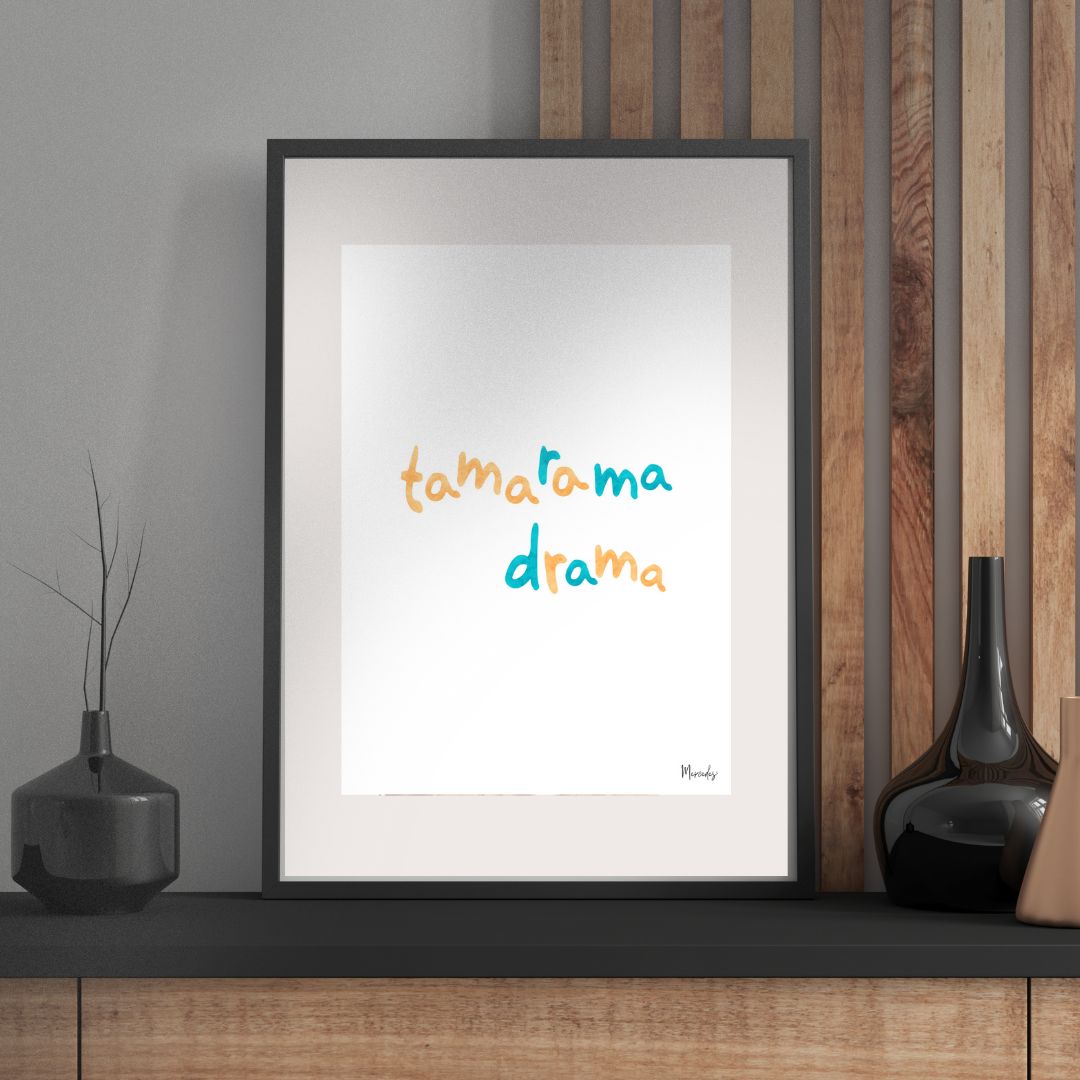 A3 Tamarama Sydney Typography Poster