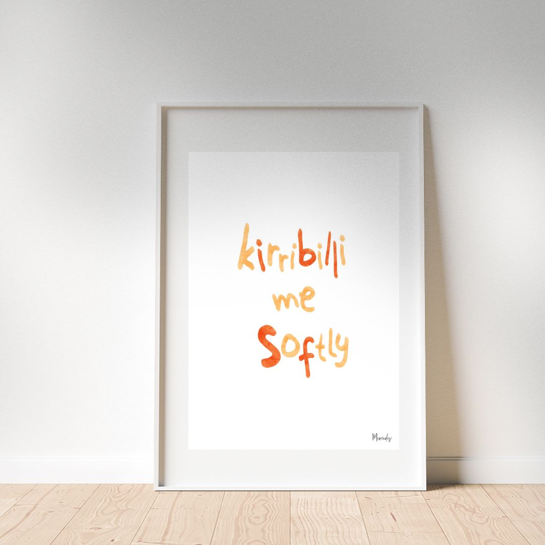 A3 Kirrilbilli Sydney Typography Poster