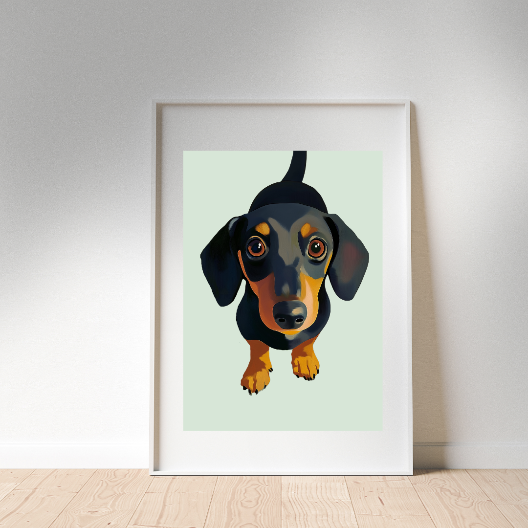 A3 'Sausage Dog' Poster