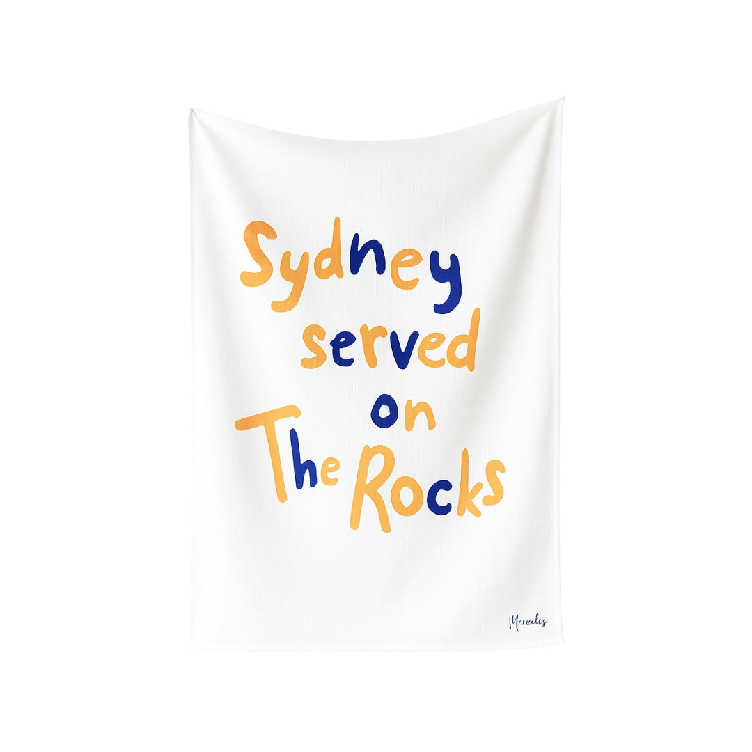 The Rocks Sydney Typography Tea Towel