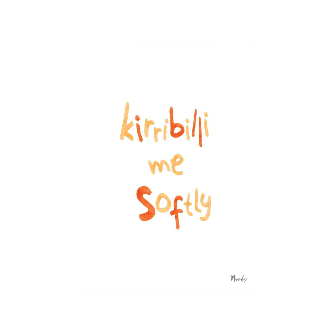 A3 Kirrilbilli Sydney Typography Poster
