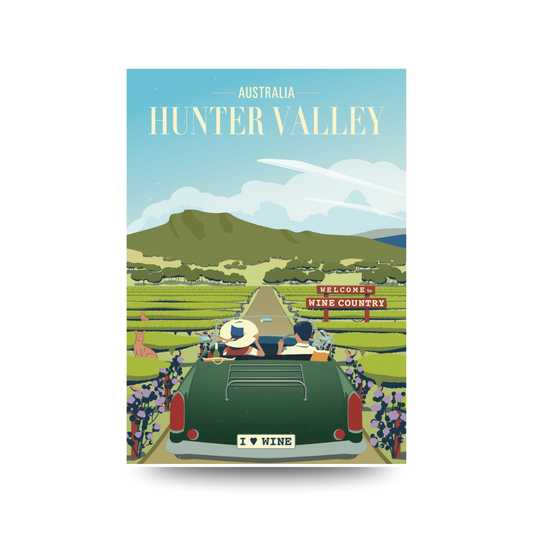 A3 Hunter Valley 'Day Cruise' Poster