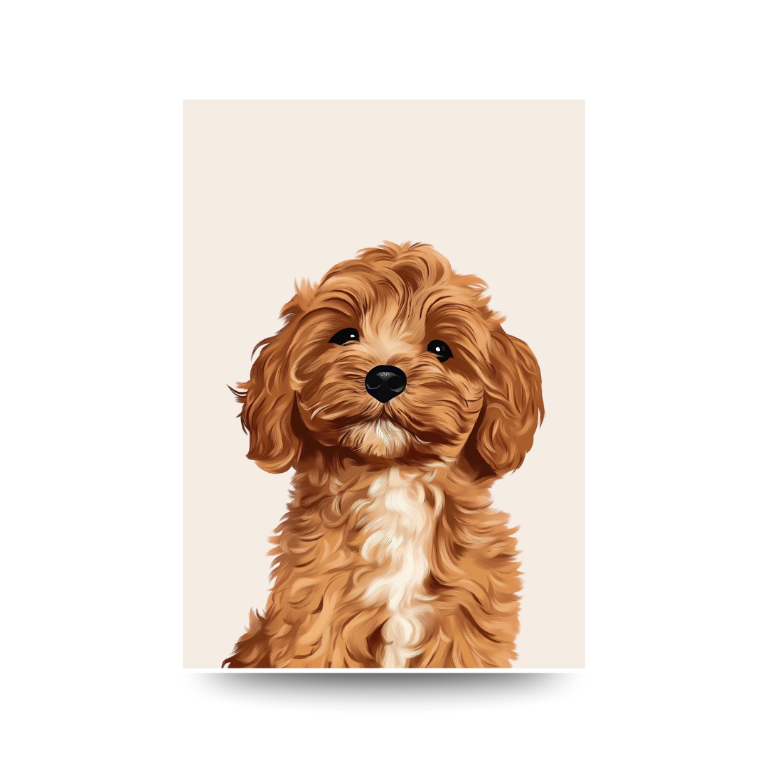 A3 Hunter Valley 'Cavoodle Cute' Poster
