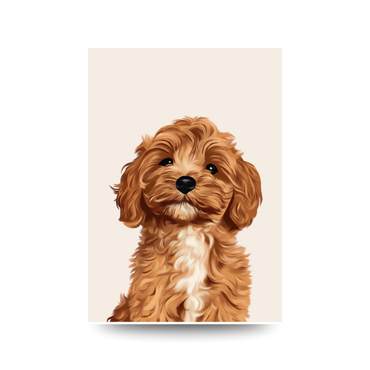 A3 Hunter Valley 'Cavoodle Cute' Poster
