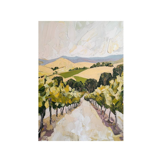A3 Hunter Valley 'Quiet Vines' Poster