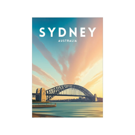 A3 Hunter Valley 'Harbour Bridge' Poster