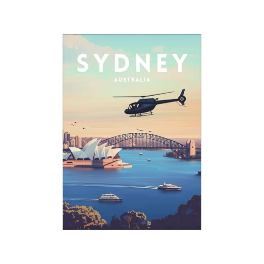 A3 Hunter Valley 'Sydney Horizon' Poster