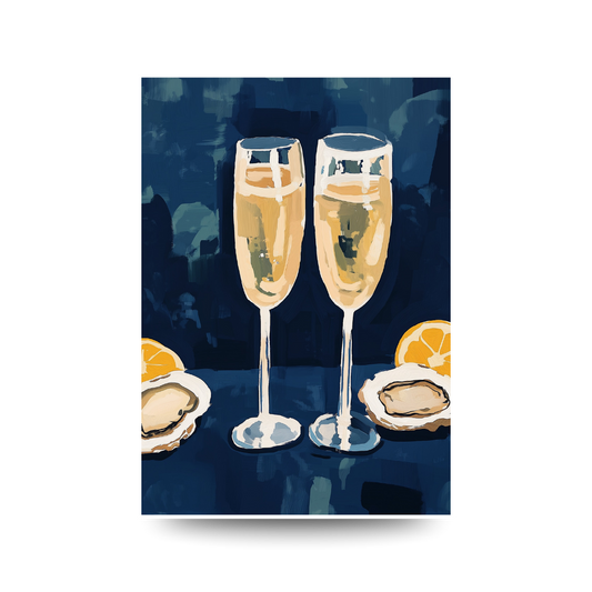 A3 Hunter Valley 'Champagne at Midnight' Poster