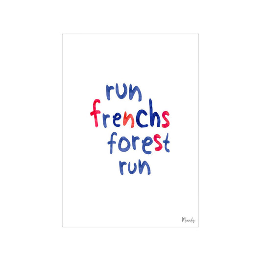A3 Frenchs Forest Sydney Typography Poster