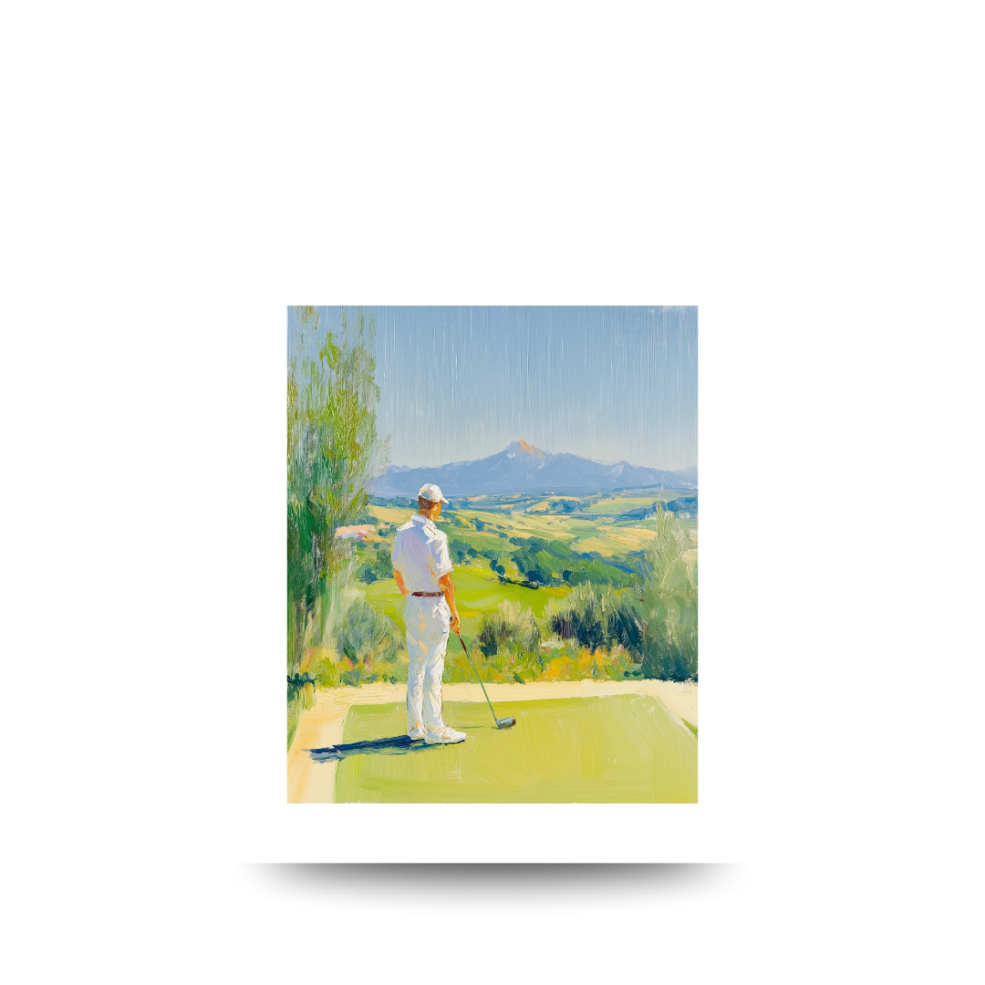 A3 'Golfer View' Poster