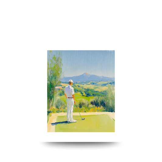 A3 'Golfer View' Poster