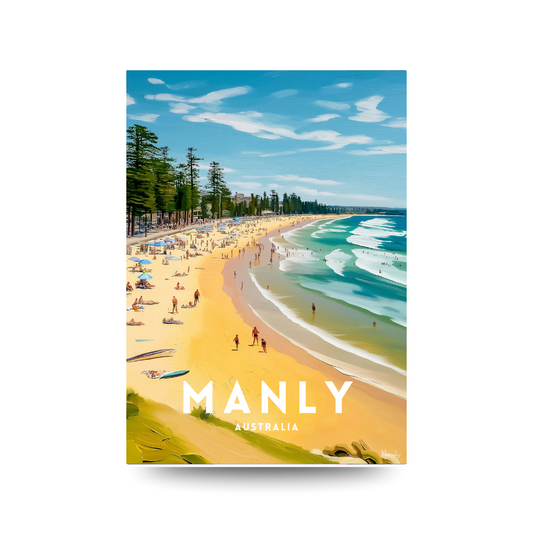 Manly Beach Poster