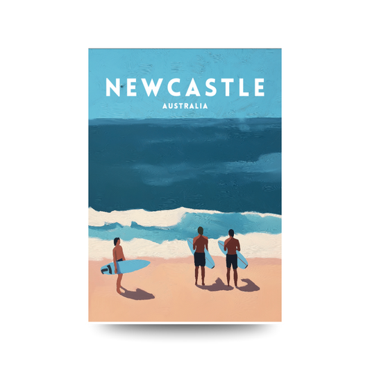 A3 Hunter Valley 'Ocean Gazers Newcastle' Poster