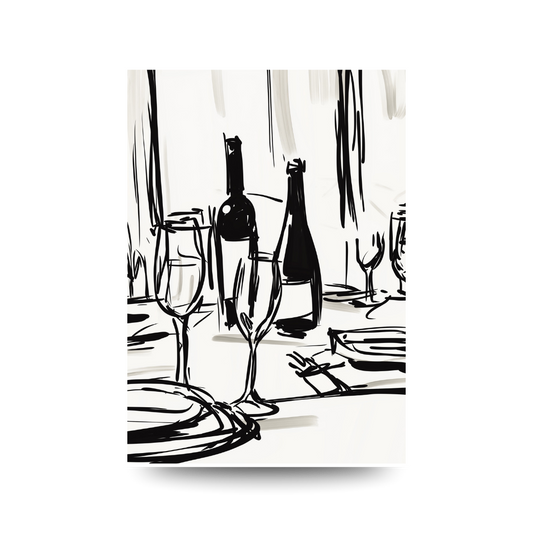 A3 'Parisian Table Wine 2' Poster