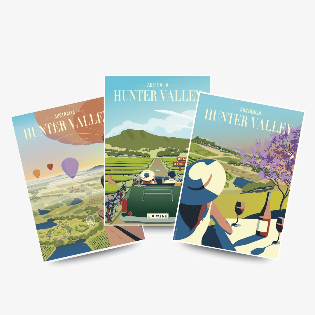 A3 Hunter Valley 'Perfect Day' Poster Pack