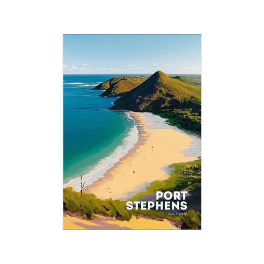 A3 Coast Port Stephens Poster