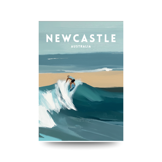 A3 Hunter Valley 'Ride the Wave Newcastle' Poster