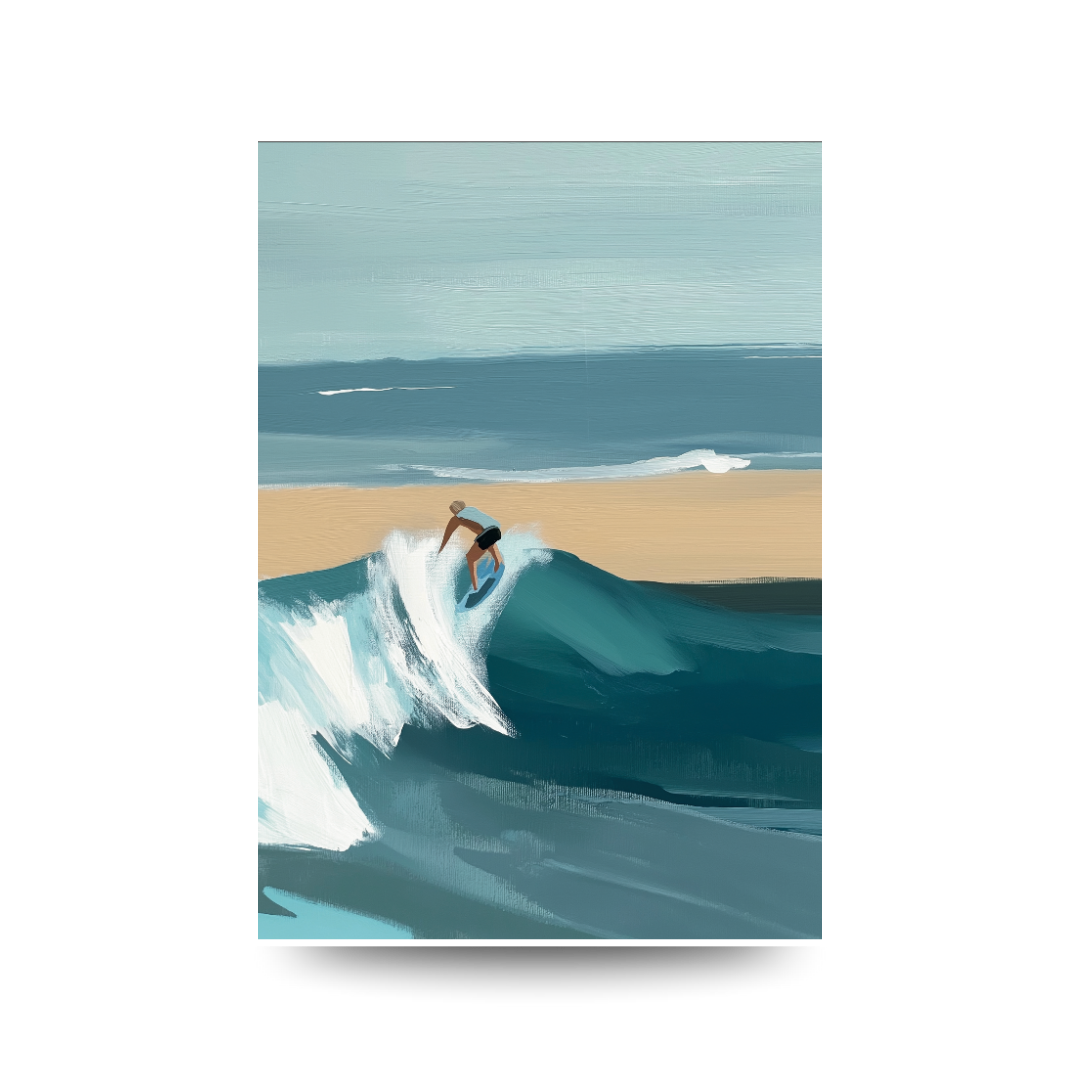 A3 Hunter Valley 'Ride the Wave Newcastle' Poster