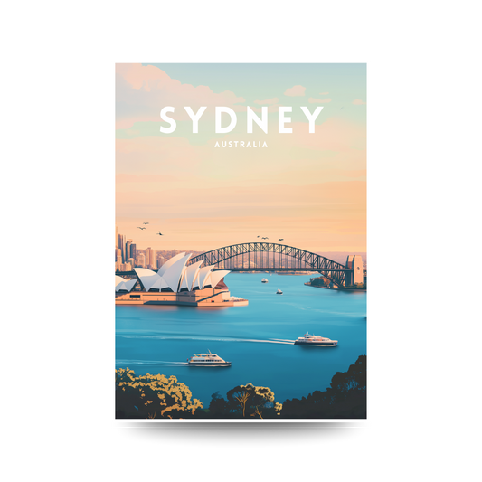 A3 Hunter Valley 'Sydney Horizon' Poster