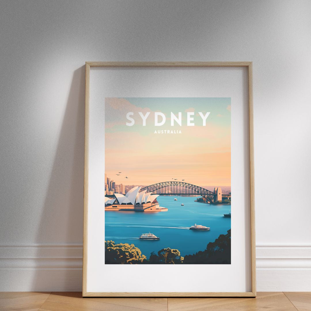A3 Hunter Valley 'Sydney Horizon' Poster