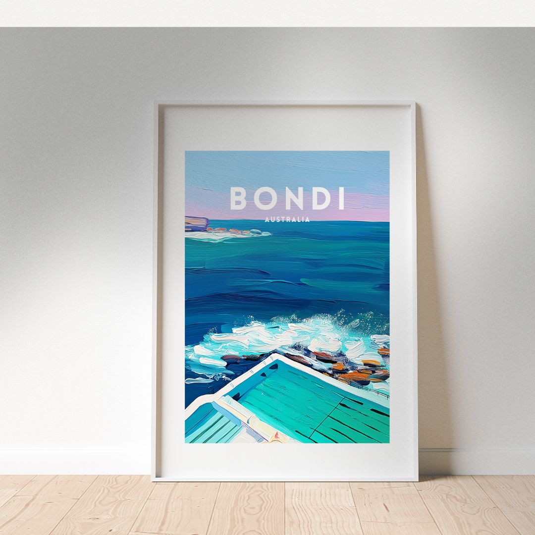 A3 Bondi Icebergs Poster