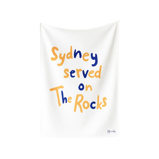 The Rocks Sydney Typography Tea Towel