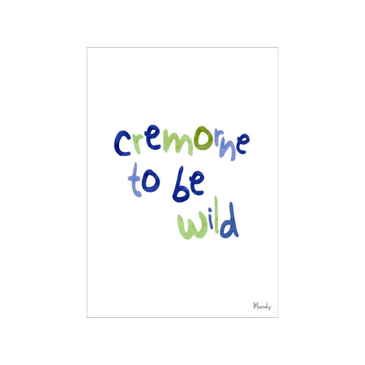 A3 Cremorne Sydney Typography Poster