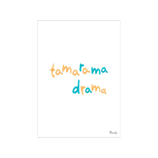 A3 Tamarama Sydney Typography Poster