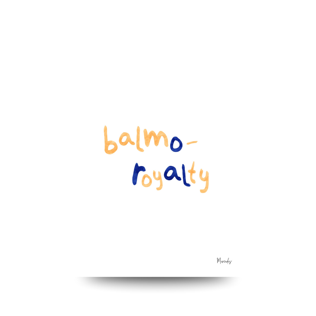 A3 Balmoral Sydney Typography Poster