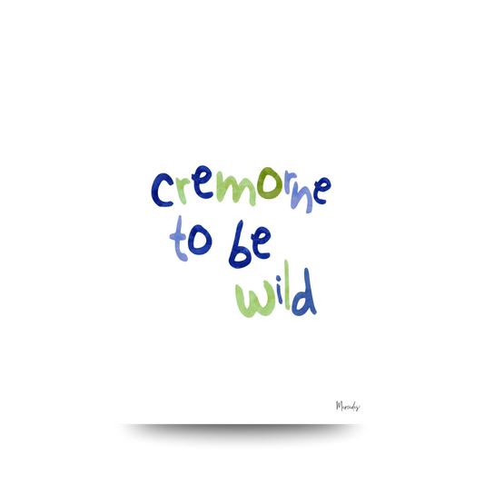 A3 Cremorne Sydney Typography Poster