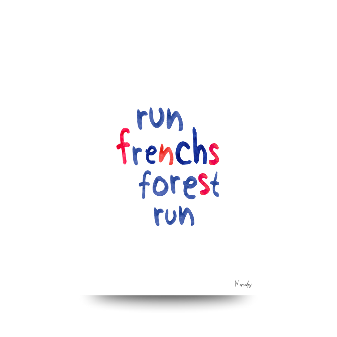 A3 Frenchs Forest Sydney Typography Poster