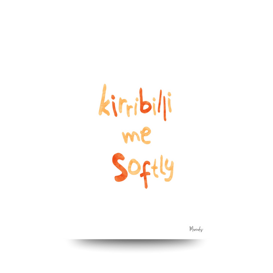 A3 Kirrilbilli Sydney Typography Poster