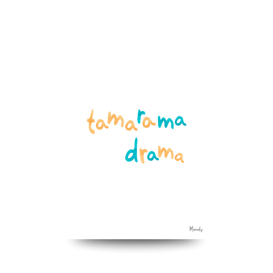 A3 Tamarama Sydney Typography Poster