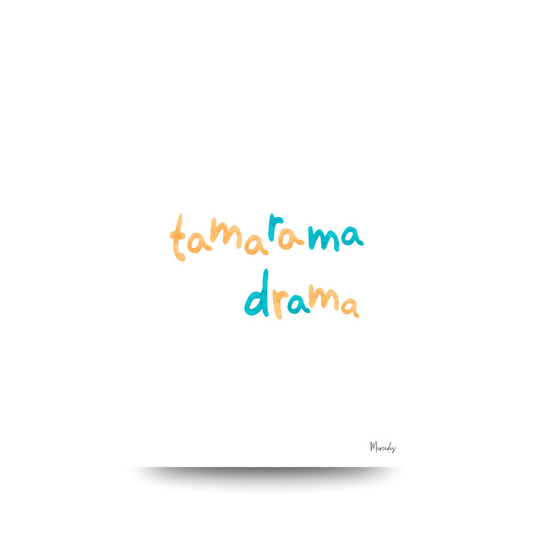 A3 Tamarama Sydney Typography Poster