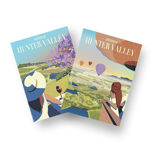 A3 Hunter Valley Sunrise and Sunset Poster Pack